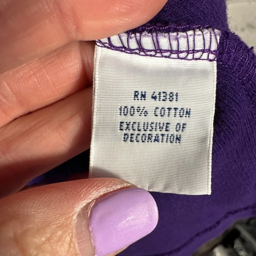 Polo Ralph Lauren Mens XXL Purple Quarter Zip Pullover Cotton Sweater Green Pony